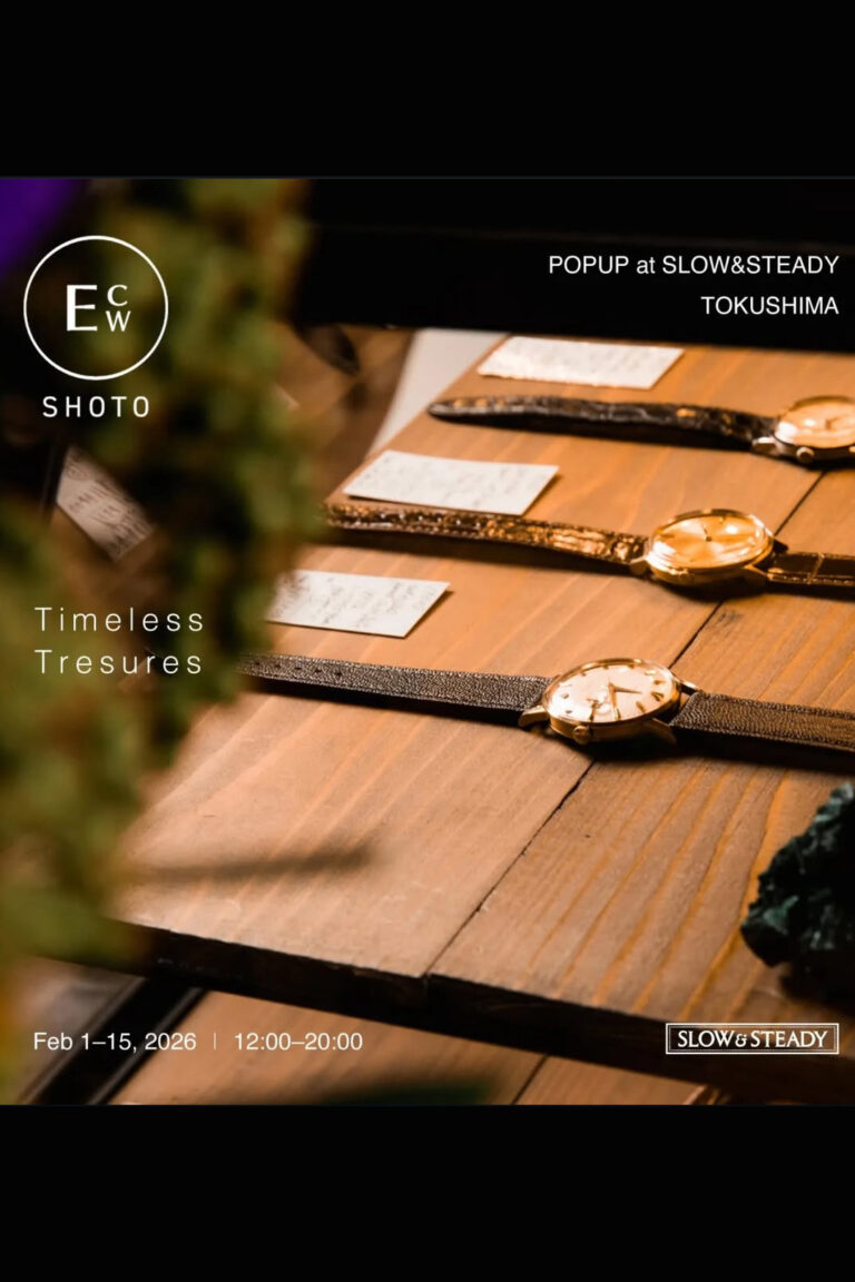 POPUP STORE at ESLOW&STEADY TOKUSHIMA 2025.2.1(sun)-2.15(sun)