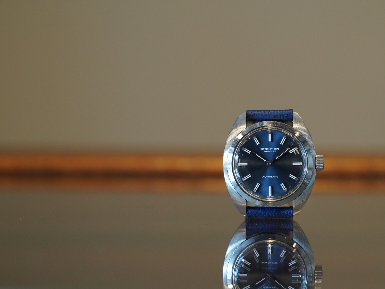 IWC/オールドインター/Cラインケース/ブルーダイヤル/SS