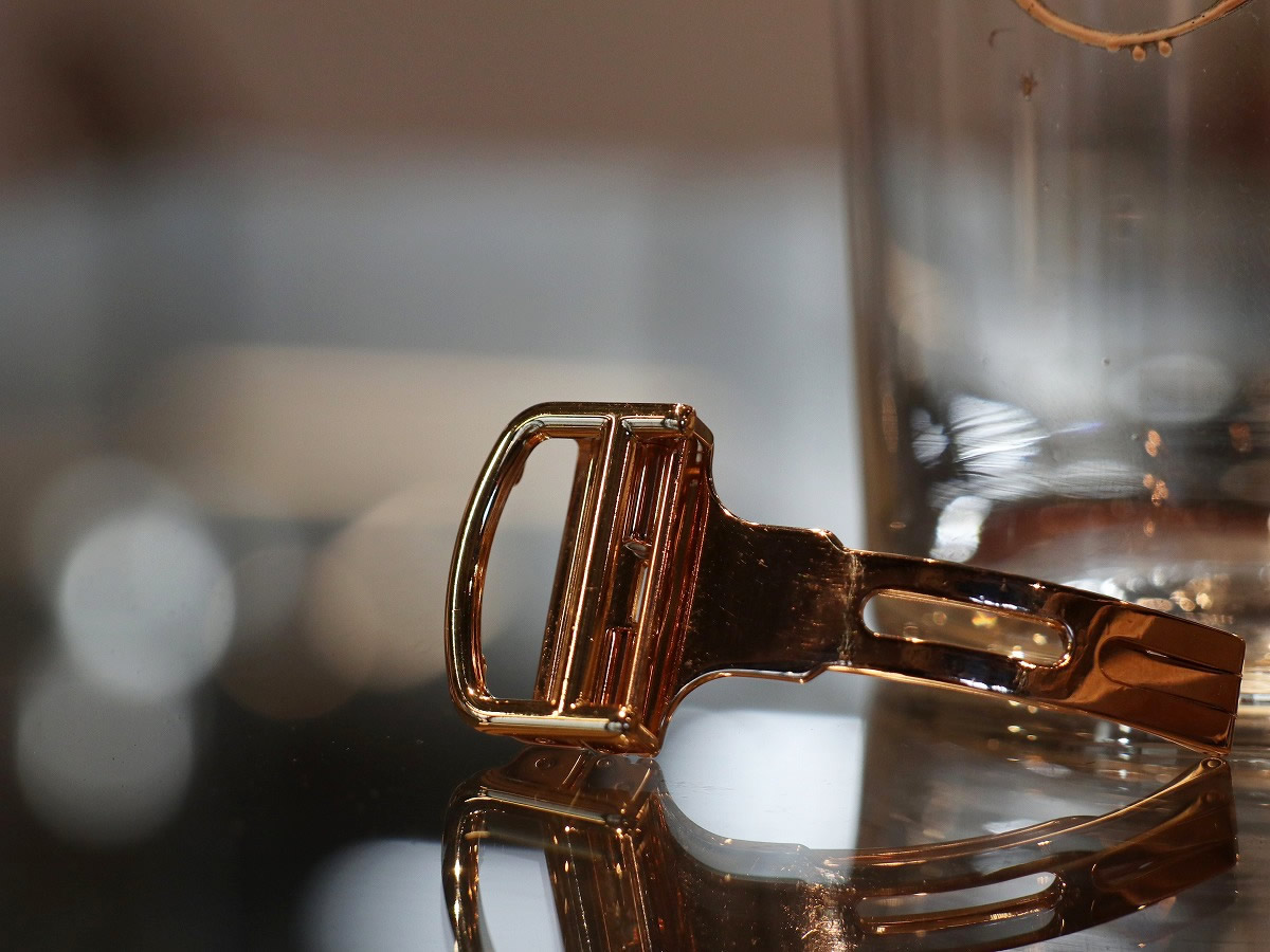 【早い者勝ち】Cartier ゴールドバックル カルティエ/可動式Dバックル18mm/18KYG金無垢/90s/Cartier