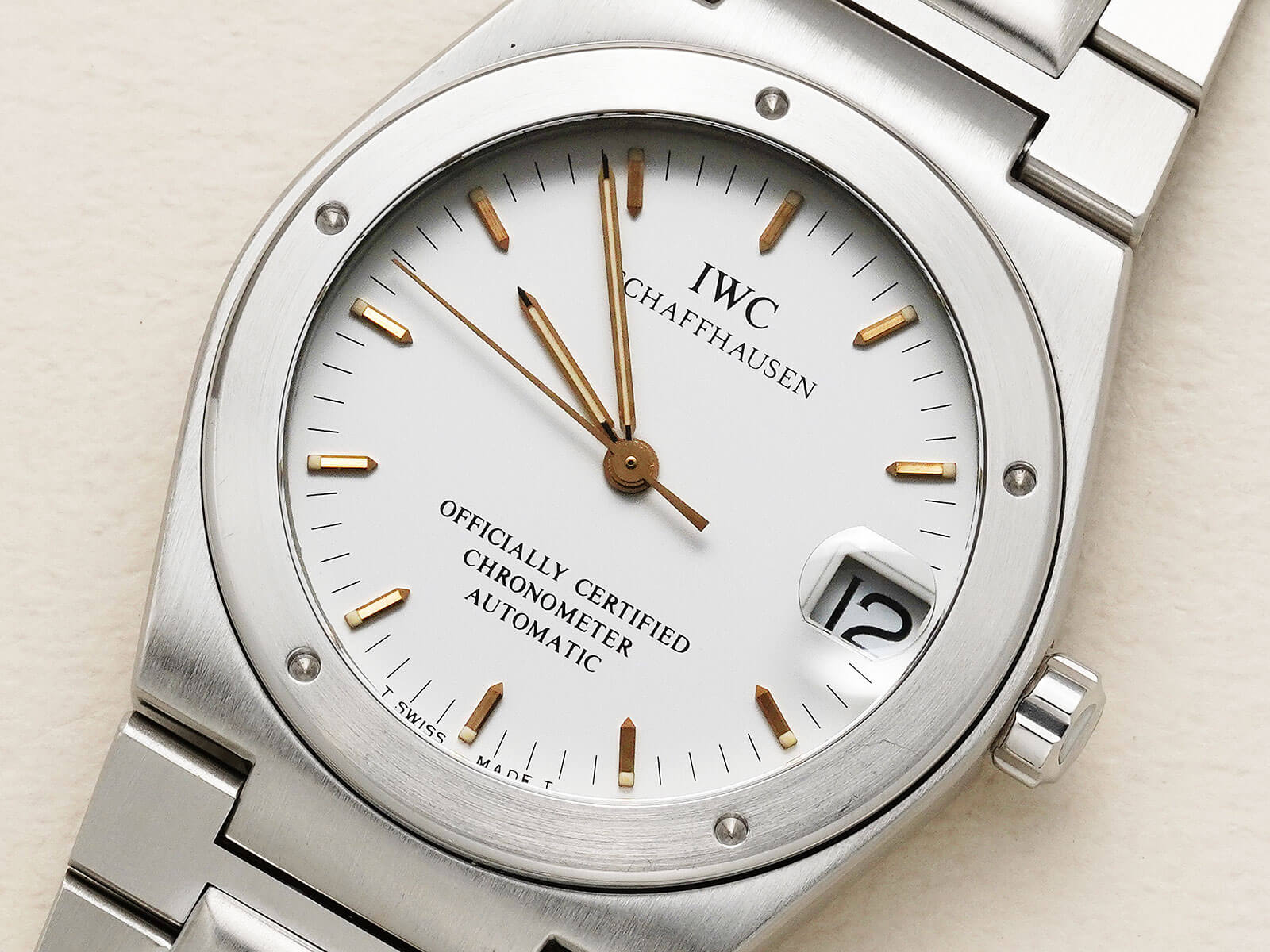 IWC/インヂュニアSL/ホワイトダイヤル/クロノメータ