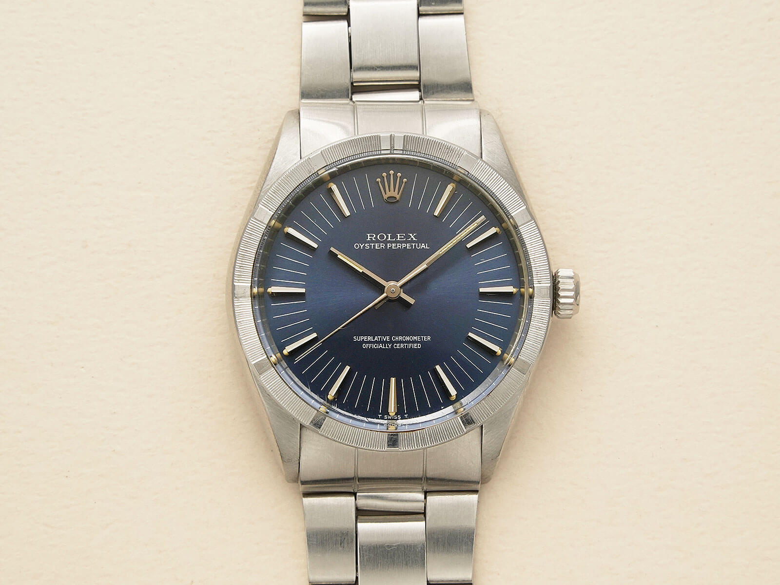 純正 ROLEX 1500 ベゼル 傷あり ステンレス Bezel ROLEX OYSTER PERPETUAL DATE 1500 34MM SMOOTH BEZEL STAINLESS
