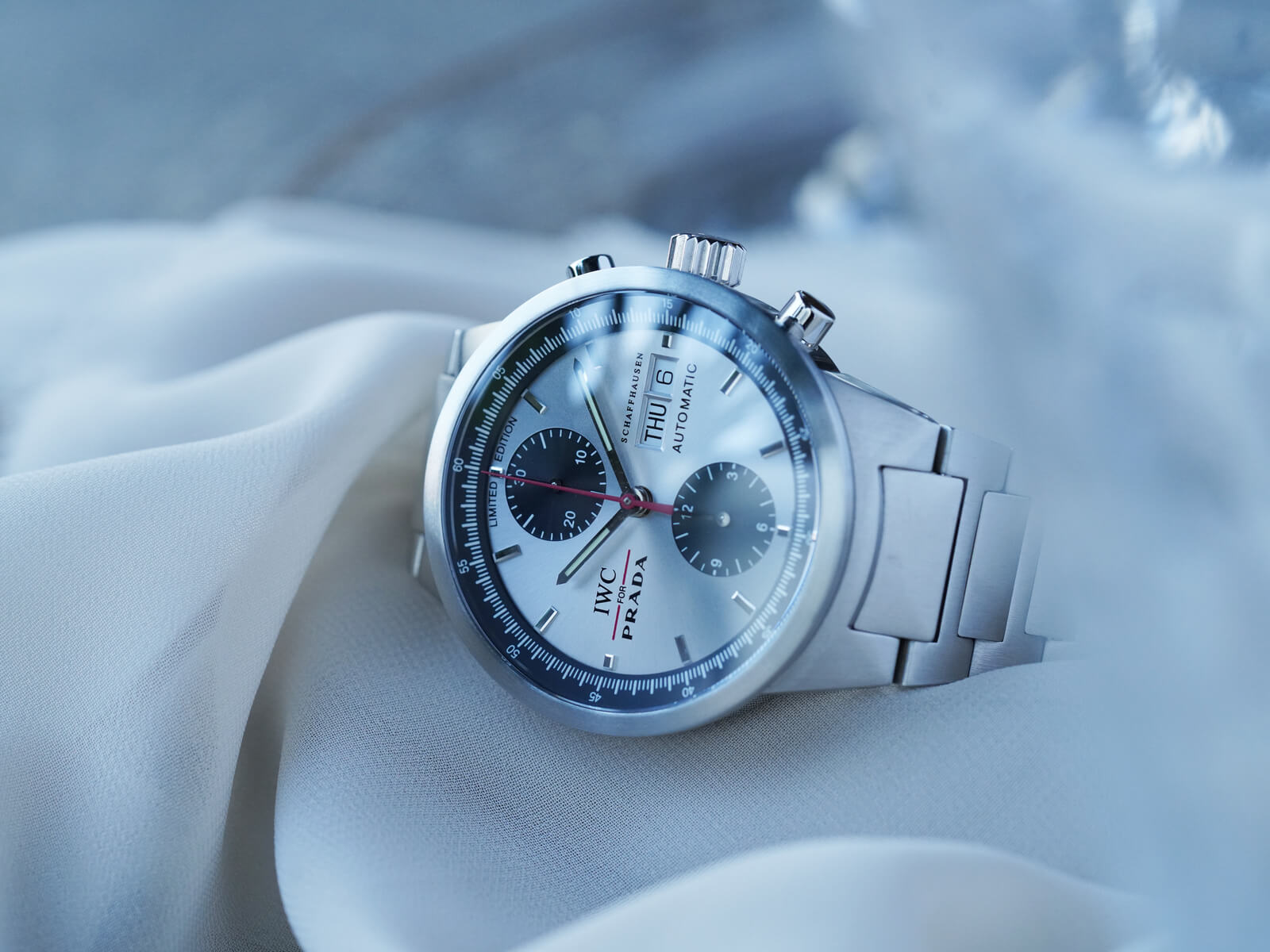 IWC/GSTクロノグラフ/シルバーダイヤル/プラダ/2000本限定