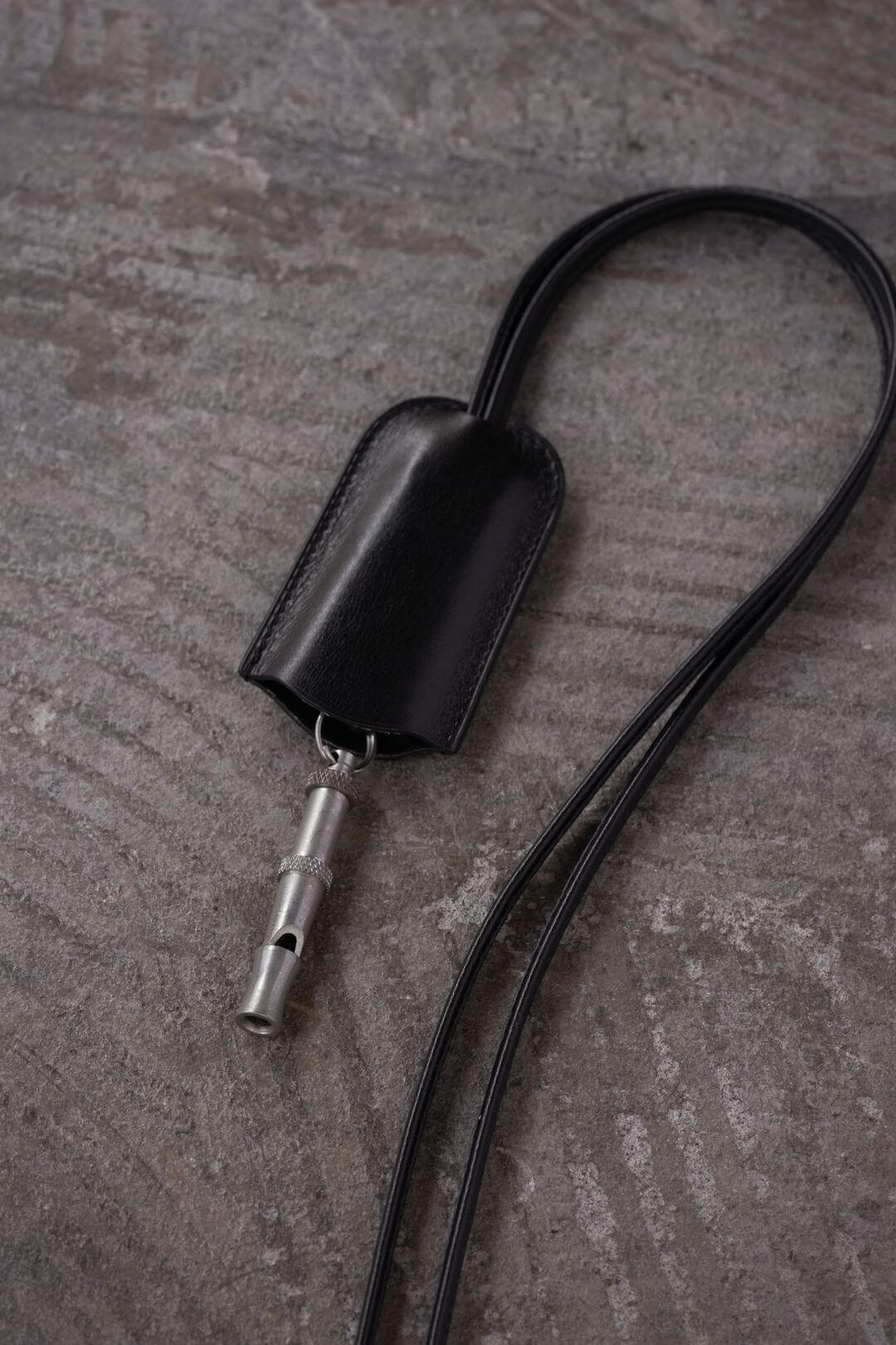 【HERMES】20sドッグ ホイッスル カーフレザーネックレス エルメス/クロシェットネックレス/ドッグホイッスルネックレス