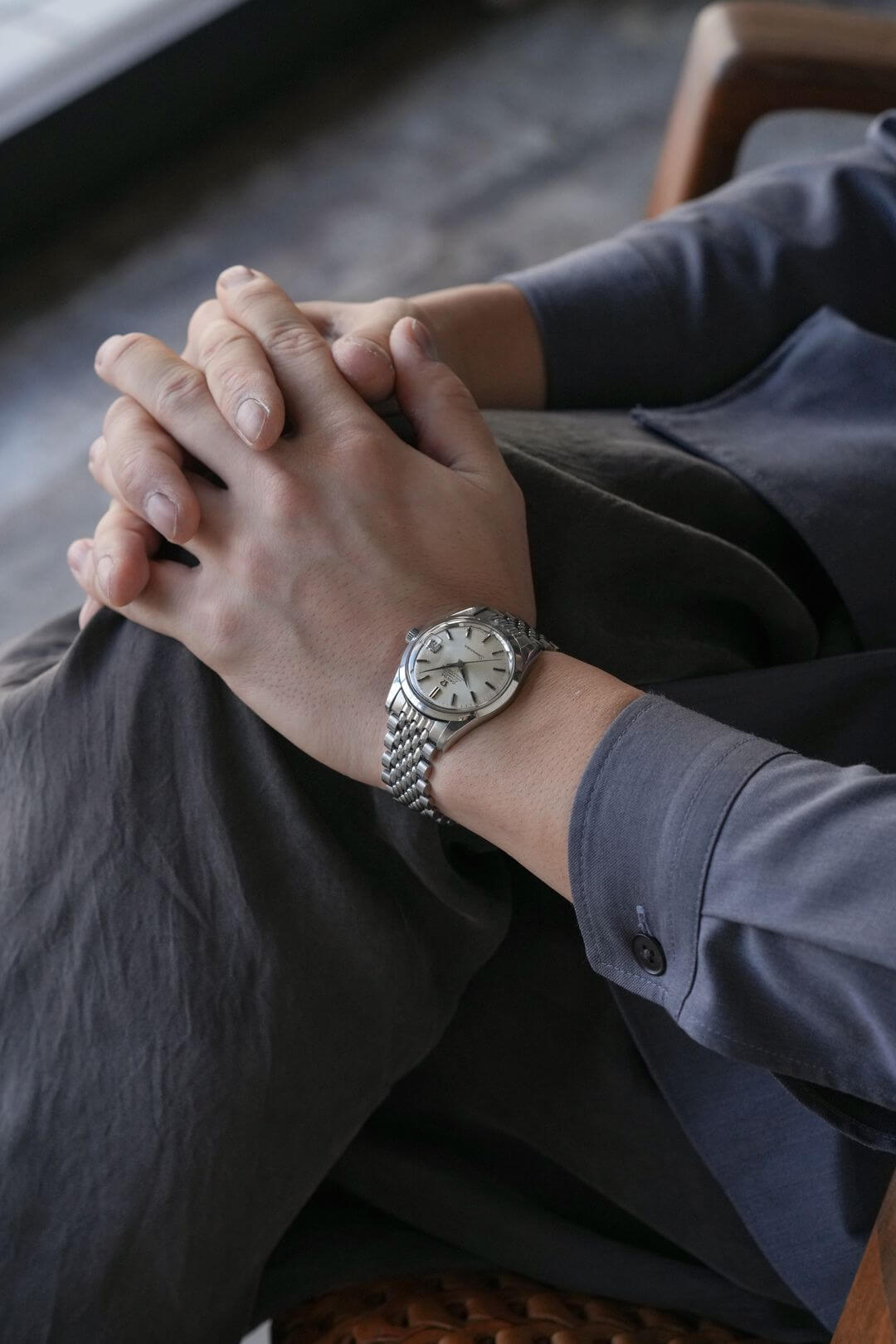 OH済 オメガ シーマスター クロノメーター シルバーサンレイ 5.5振動 AT OH済 オメガ シーマスター クロノメーター シルバーサンレイ 5.5