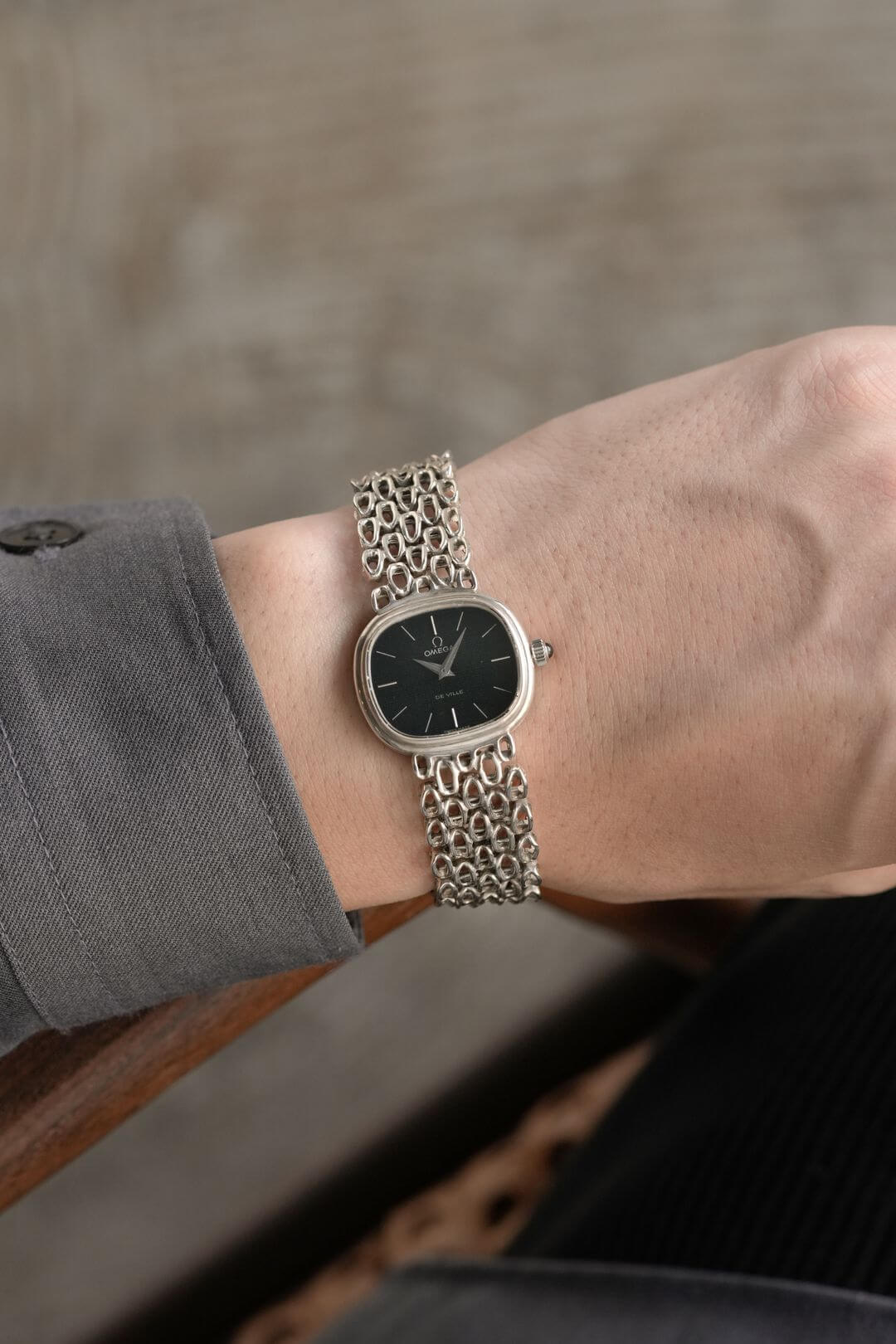 オメガ/デヴィル/ステップドオーバルケース/モザイクブルー