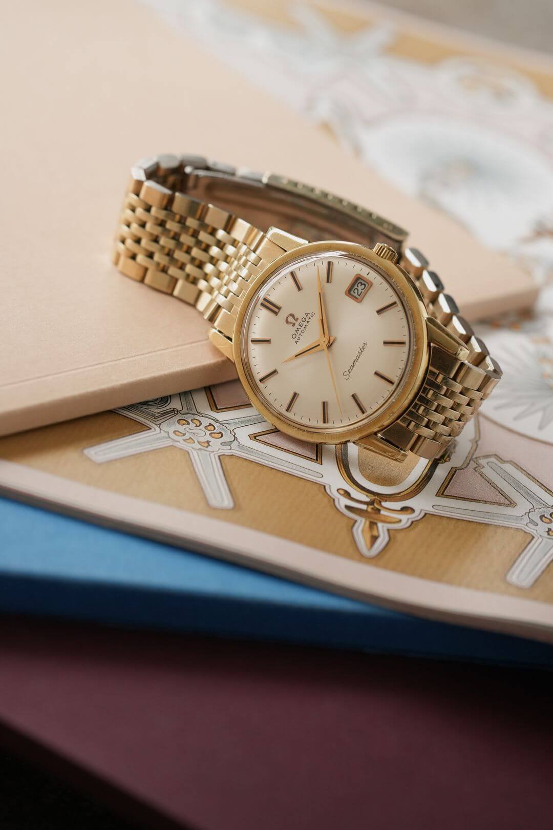 オメガ/シーマスターデイト/シルバーダイヤル/Omega/Seamaster