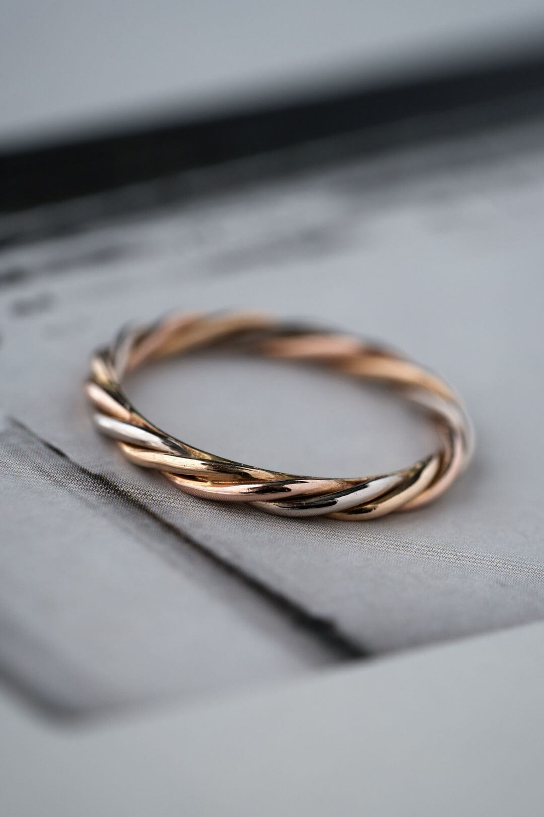 カルティエ/ツイスト/トリニティ/ゴールド/リング/8号/Cartier/Twisted