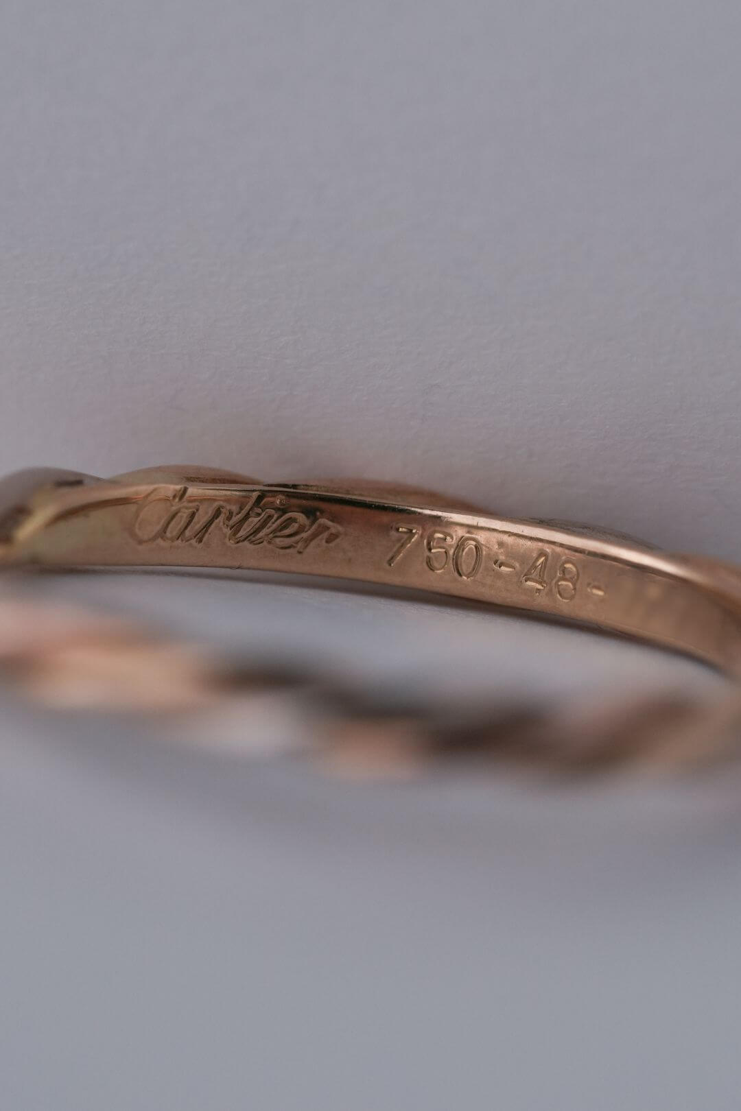 Cartier カルティエ 8号 カルティエ/ツイスト/トリニティ/ゴールド/リング/8号/Cartier/Twisted