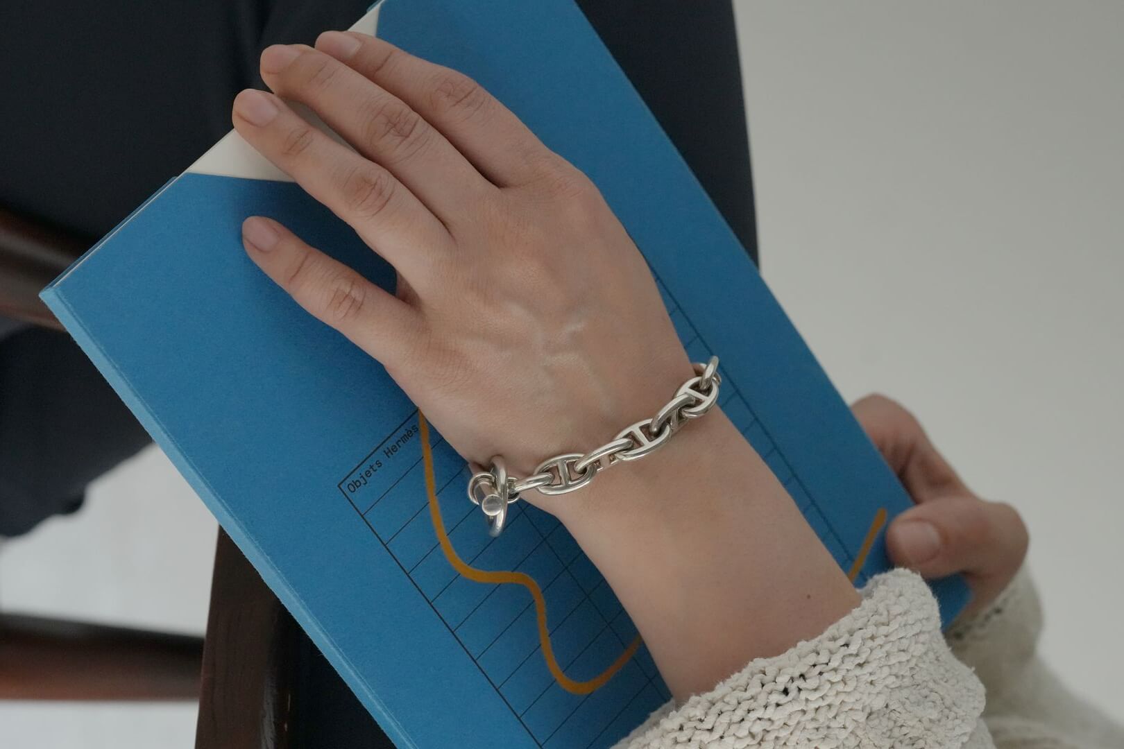 エルメス/シェーヌダンクルMM/シルバー/ブレスレット/Hermès/Chaine d