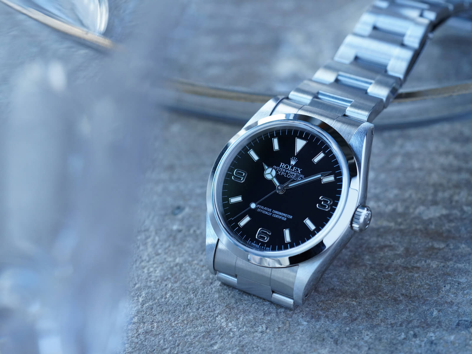 ロレックスエクスプローラー1余りコマ2個 ロレックス/エクスプローラー1/ブラックアウトダイヤル/Rolex