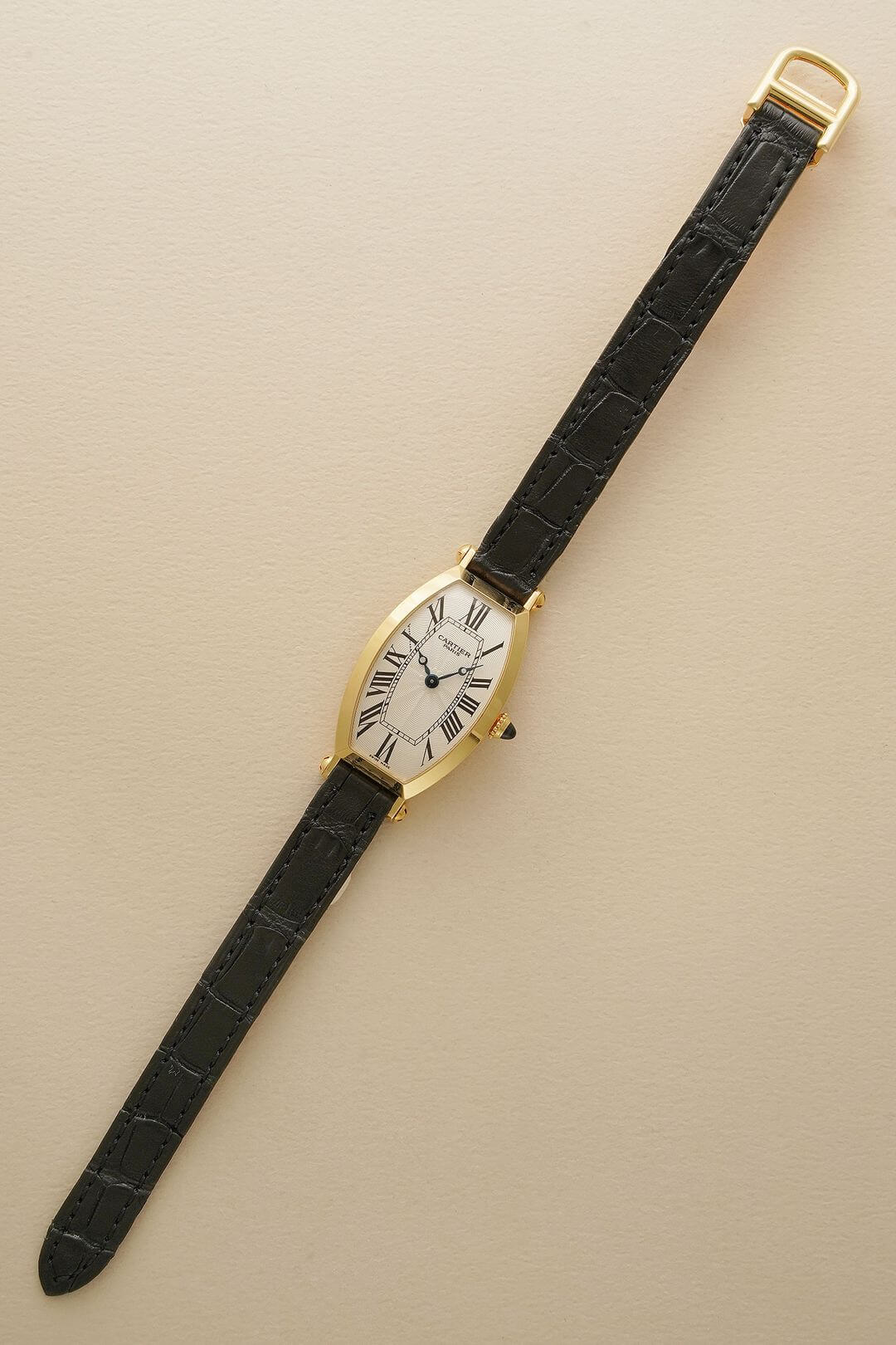 カルティエ/トノーSM/CARTIER PARISギョーシェホワイトローマ
