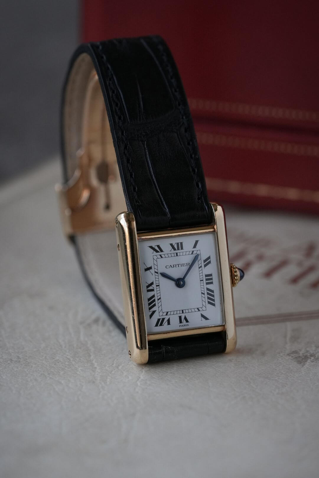 伊藤ハムさま専用(希少ベルト付き)カルティエ　タンク Cartier】カルティエマストタンク SMシャンパンローマQZ