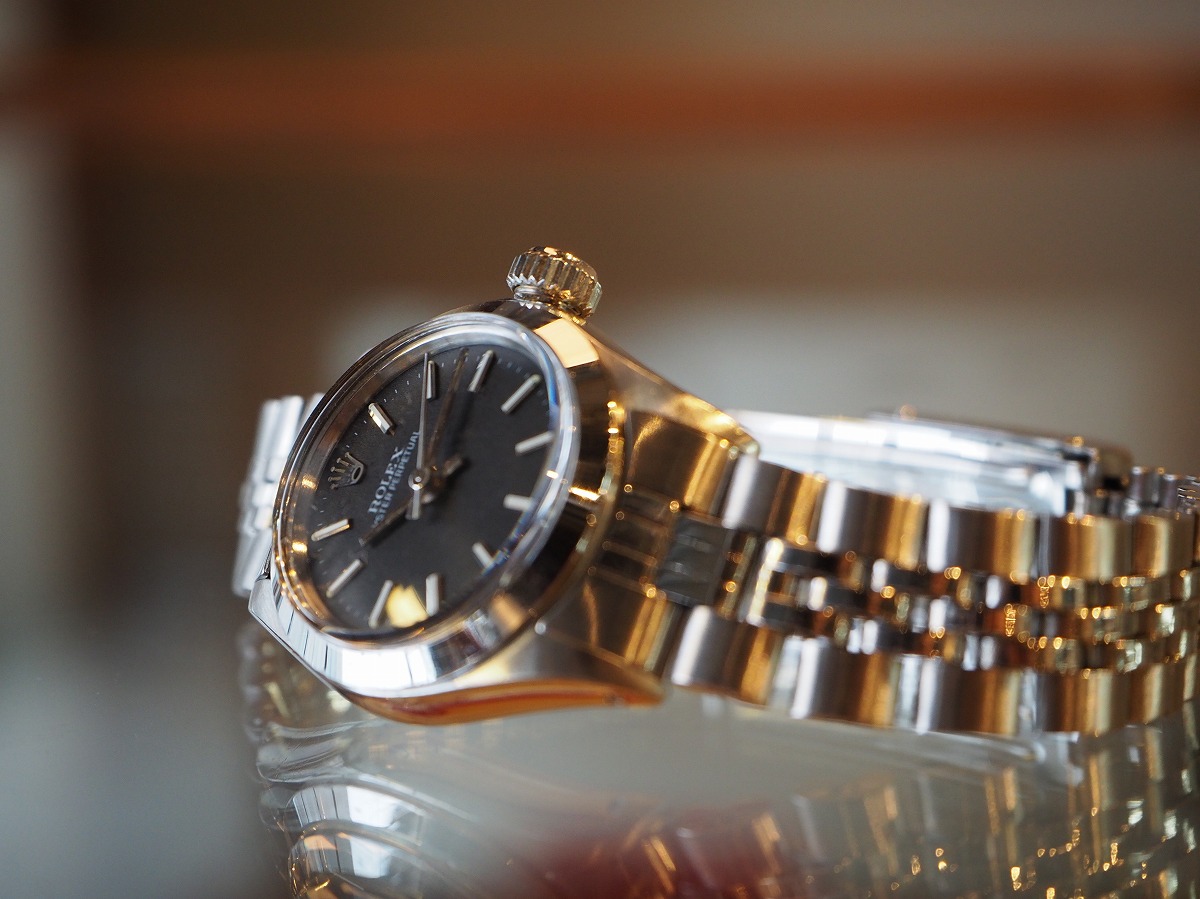 ROLEX オイスターパーペチュアル、ブラックダイヤル ロレックス/オイスターパーペチュアルデイト/マットブラック