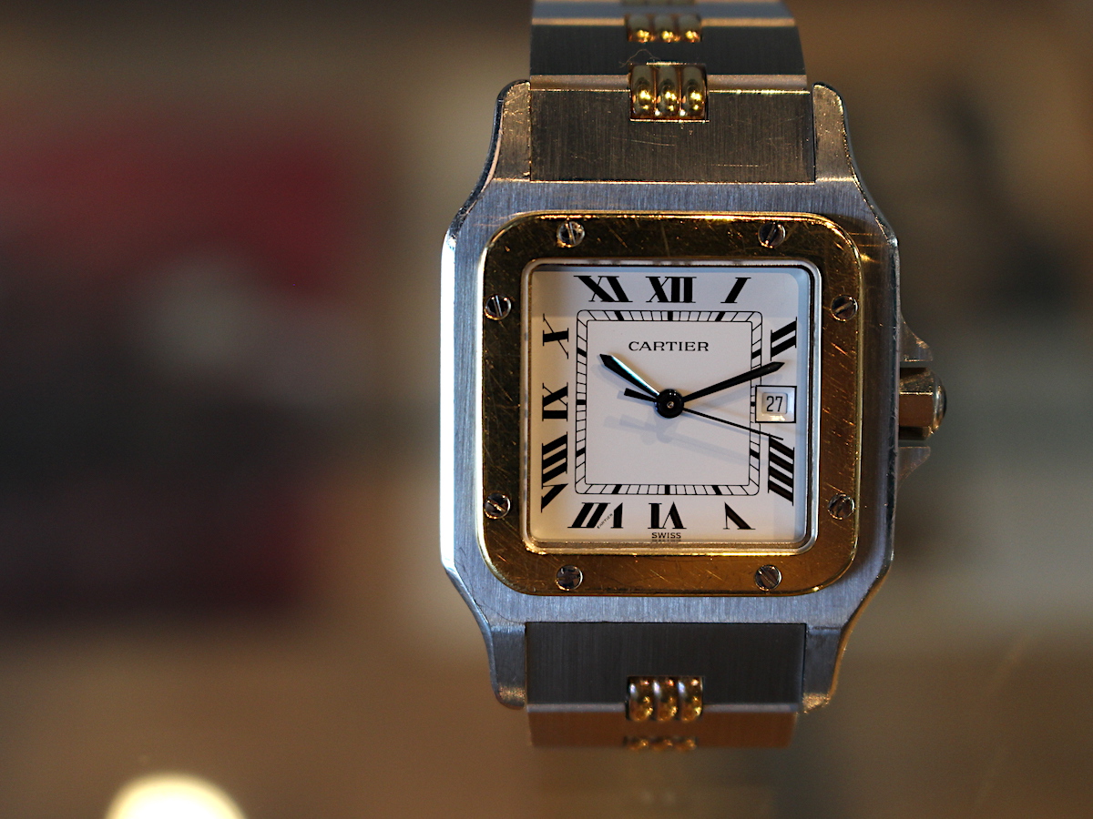 ニーノ　Cartier サントス/カレ LM 自動巻き 国際永久保証書付き ニーノ様専用 Cartier サントス/カレ LM 自動巻き 国際永久