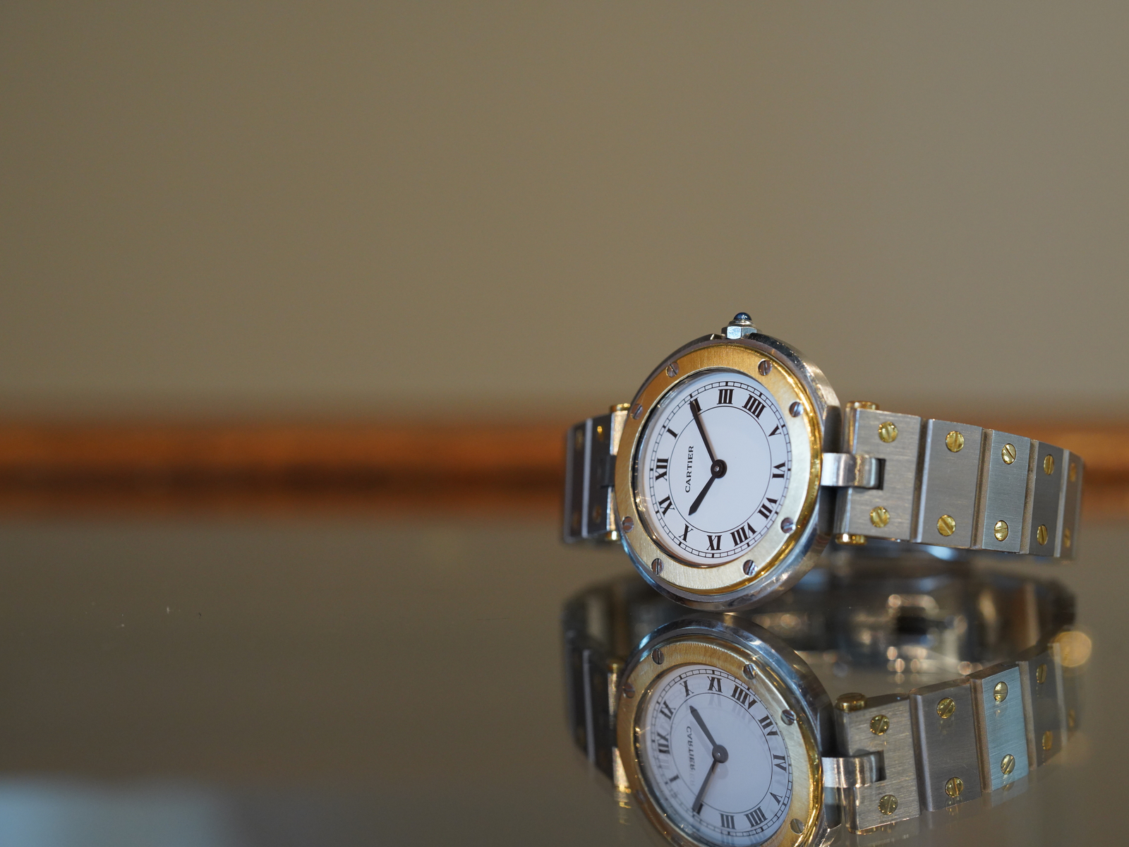 Cartier カルティエ　カフス　ラウンド　ゴールド　黒　#A-190 カルティエ – カフスボタン アンティークメンズジュエリー
