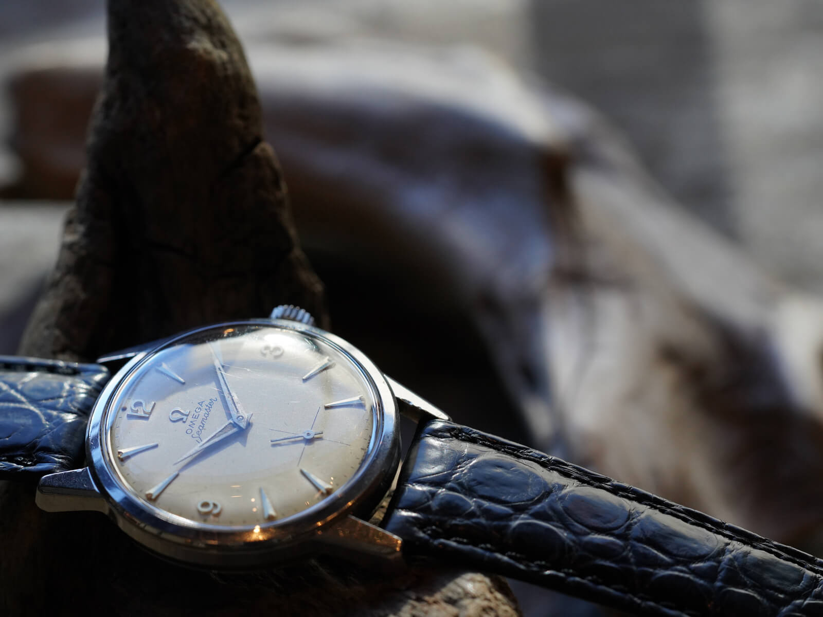 Omega シルバーケース アイボリー ダイヤル 時計 O-7780| オメガ シーマスター デビル シルバーダイヤル GF/SS