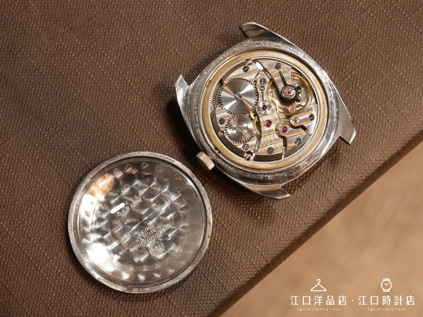 IWC/オールドインター/クッションケース/シルバーダイヤル/SS/手