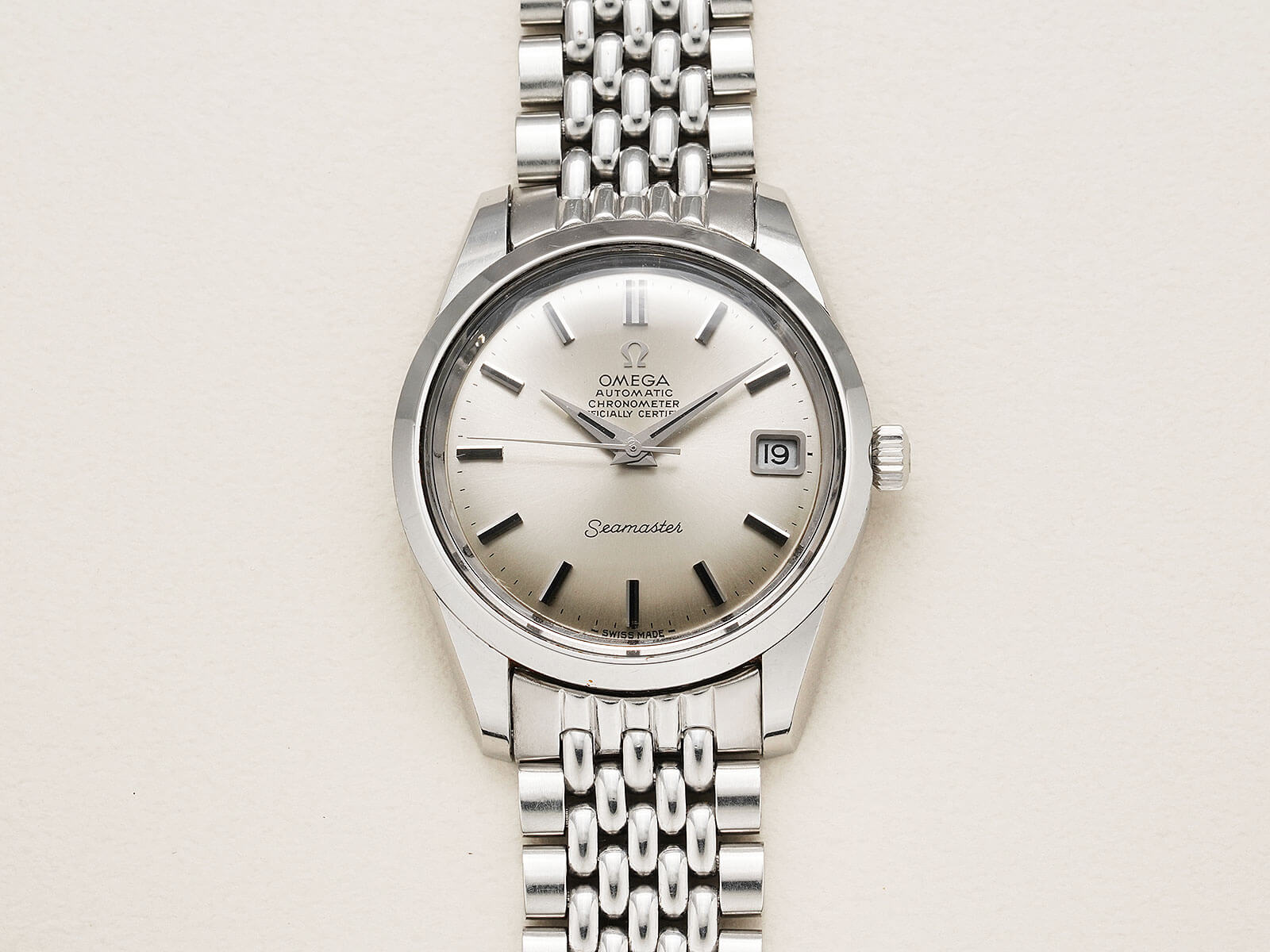 OMEGA Seamaster オメガ シーマスター 腕時計 クオーツ シルバー オメガ/シーマスターデイト/シルバーダイヤル/Omega/Seamaster