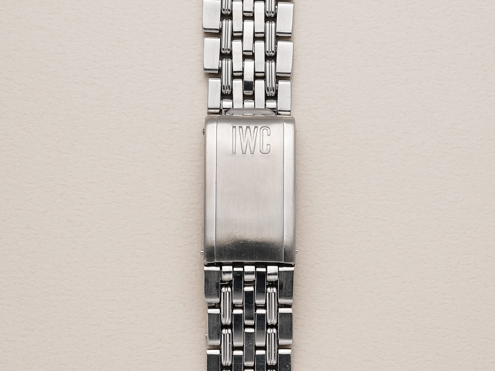 IWC/純正ゲイフレアー社製SS7連巻き込みビッグロゴブレスレット