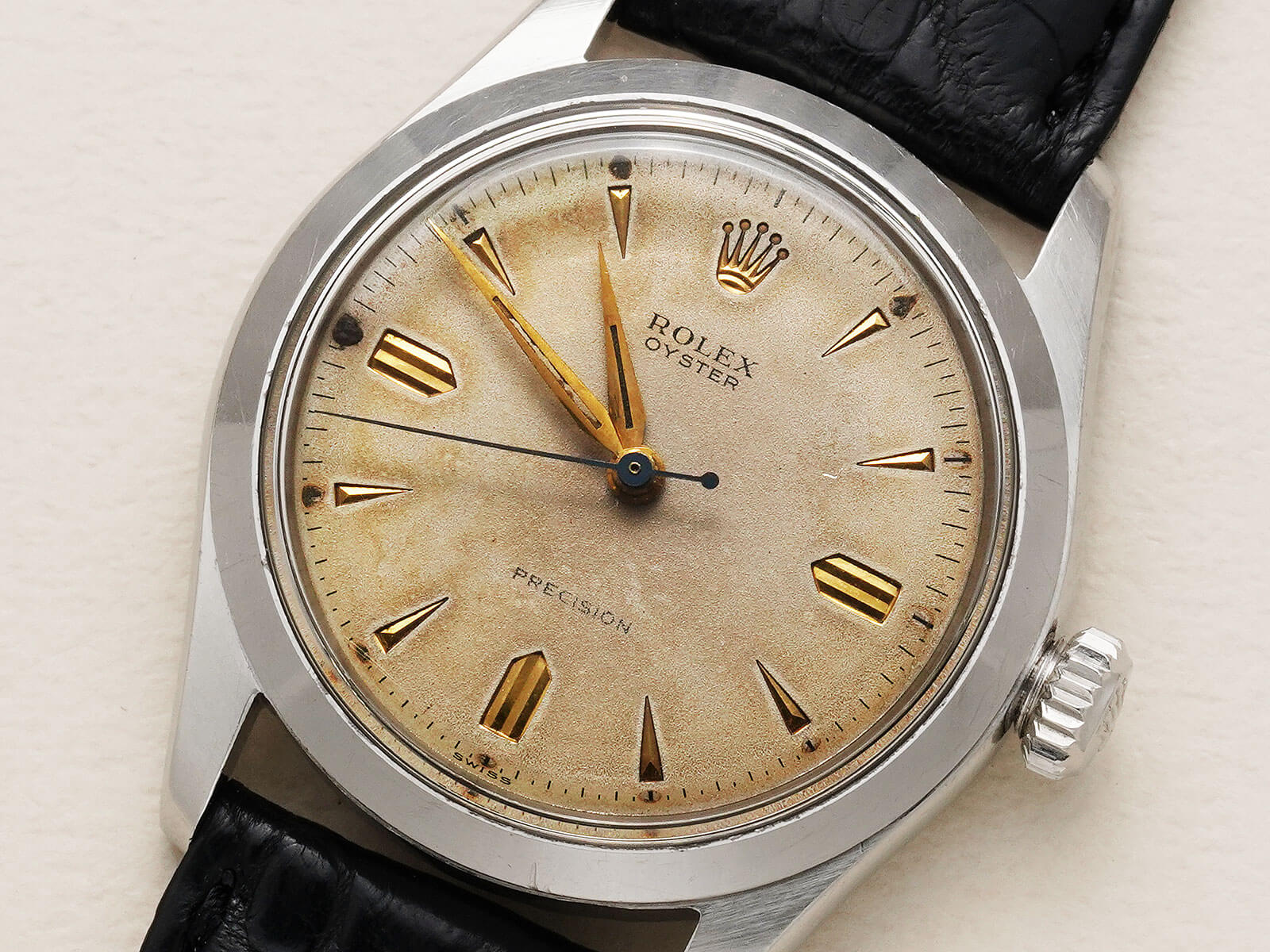 ロレックス オイスタープレシジョン ロレックス/オイスタープレシジョン/エンジンターンドベゼル
