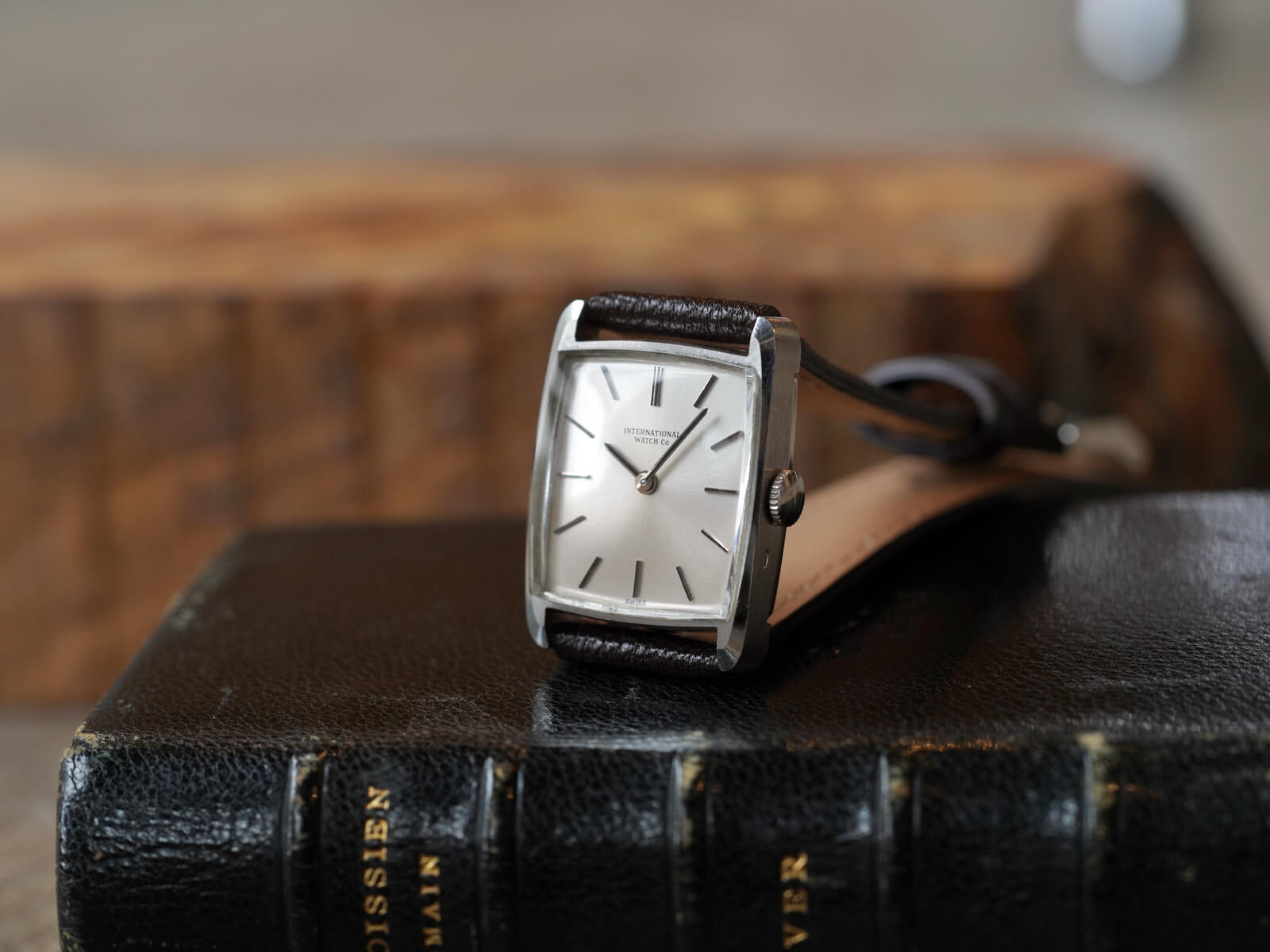 IWCウォッチケース IWC/レクタンギュラーケース/シルバーダイヤル/International