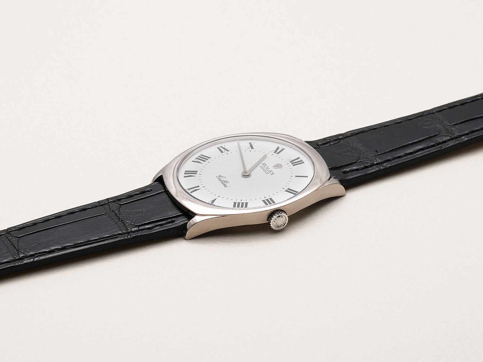 管理番号8802 ROLEX 時計　箱 クリーム色 チェリーニ ロレックス チェリーニ 1976年～1977年製 Ref.4084 18金ホワイト