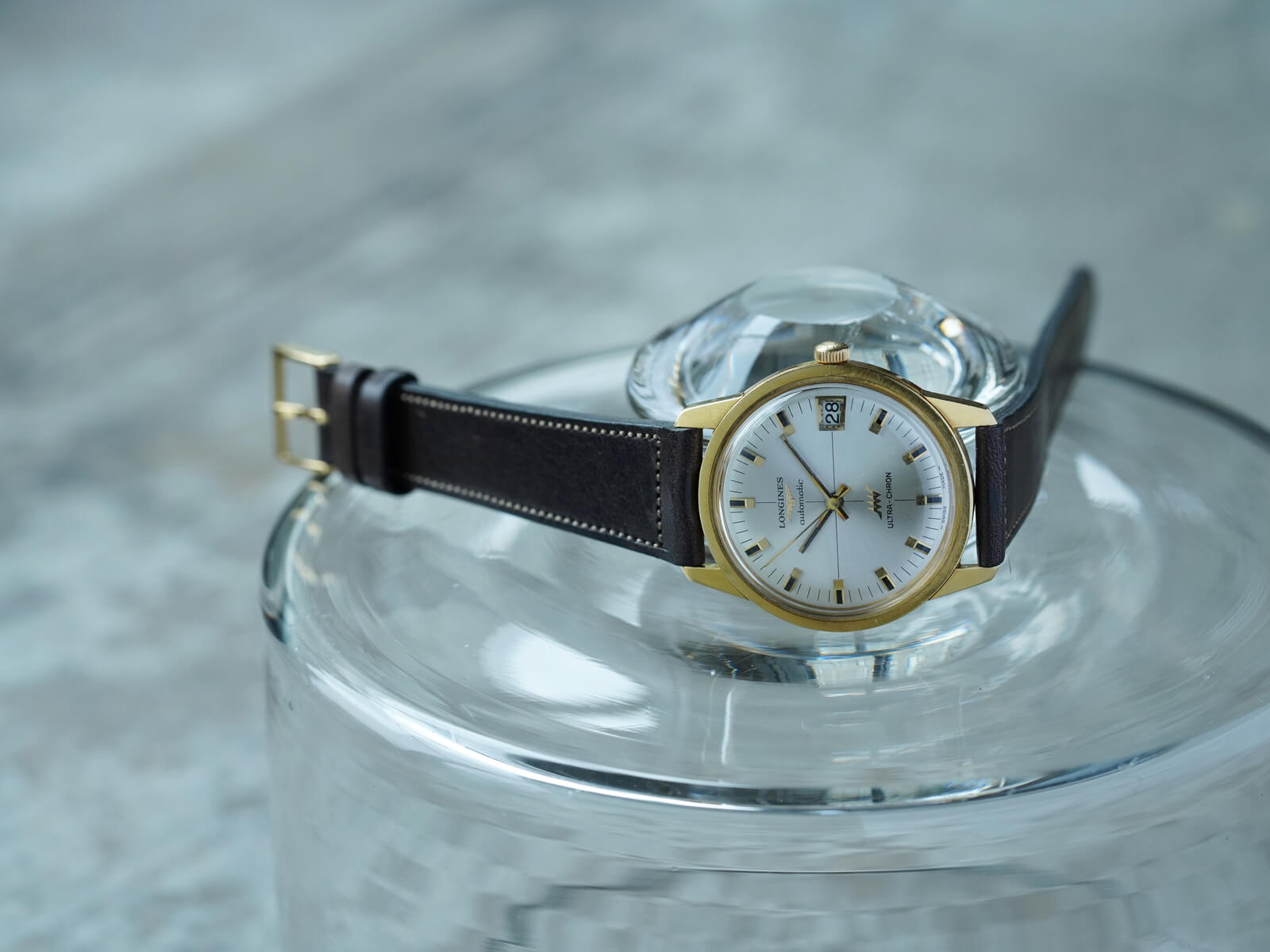 ロンジン/ウルトラクロンデイト/シルバーダイヤル/Longines