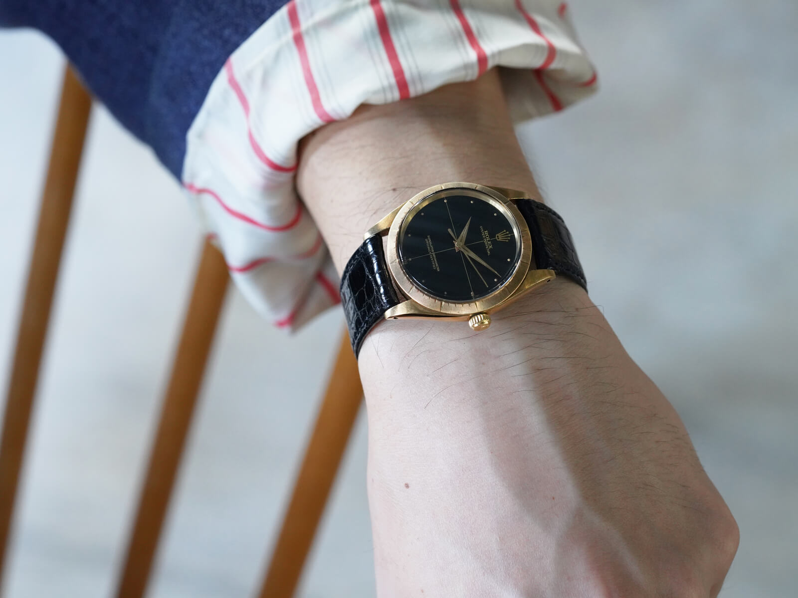 ＲＯＬＥＸ　１００２用　ＥＸ１ブラウンミラーダイアル　アンダーバー　針セット SELECT INC. [ROLEX オイスター パウダーホワイト アルファ針