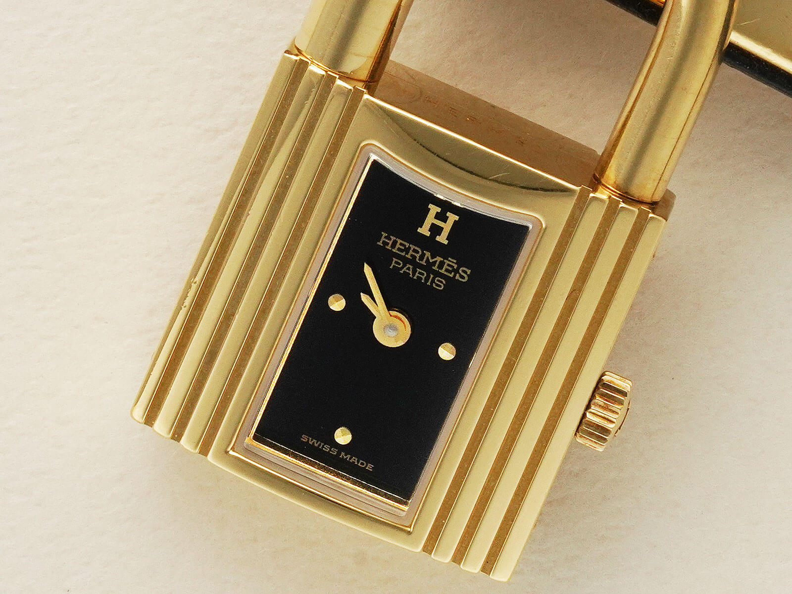 美品★エルメス　ケリーウォッチ　ブラック エルメス/ケリーウォッチ/ブラック/Hermes/Kelly Cadenas/Black