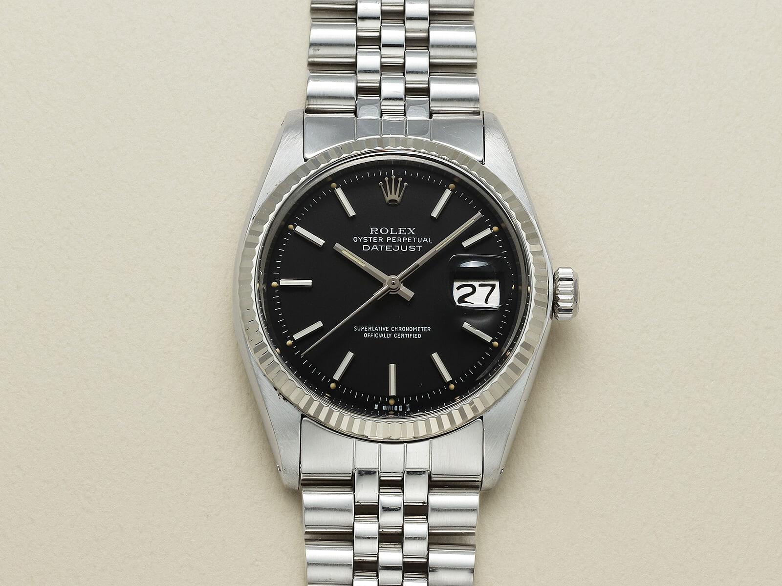 ROLEX Datejust ブラックダイヤル　 正規店OH済 Rolex DateJust Black Dial - Shonzone.com