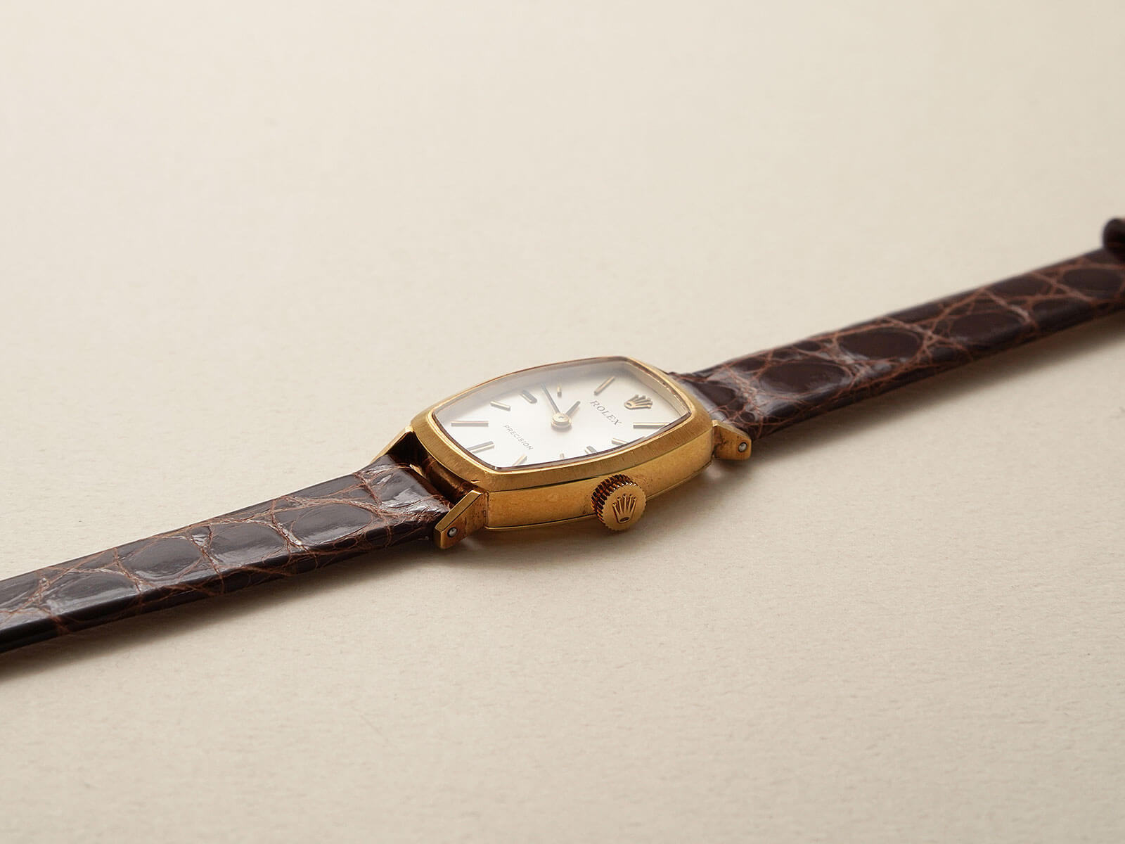 ロレックス/プレシジョン/トノーケース/シルバーダイヤル/Rolex