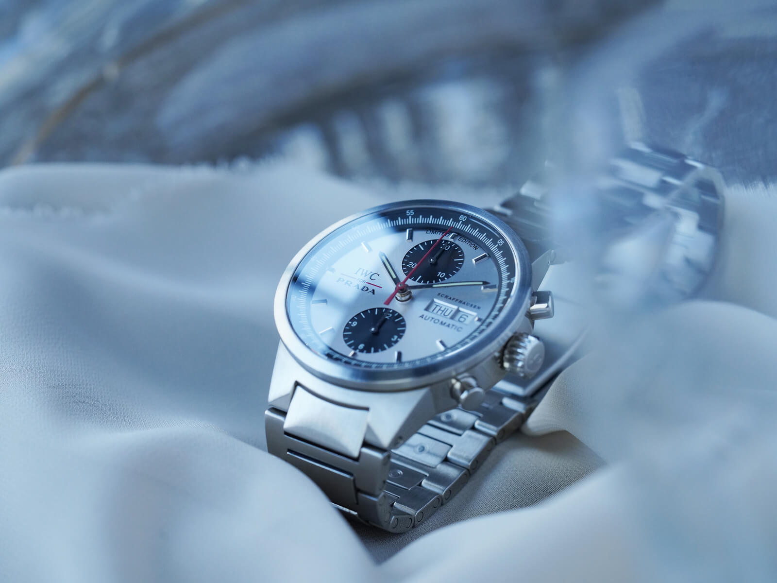 IWC/GSTクロノグラフ/シルバーダイヤル/プラダ/2000本限定