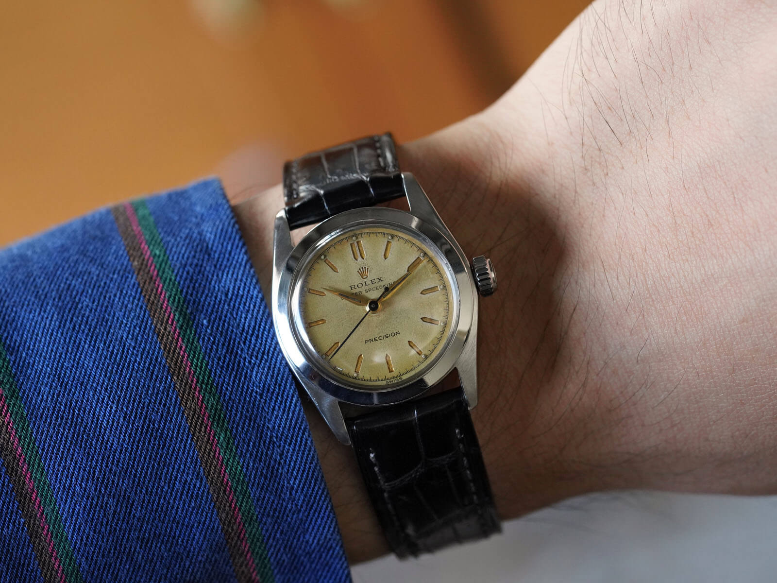 ROLEXオイスタースピードキングプレシジョン ROLEX オイスター スピードキング プレシジョン 6430 手巻き