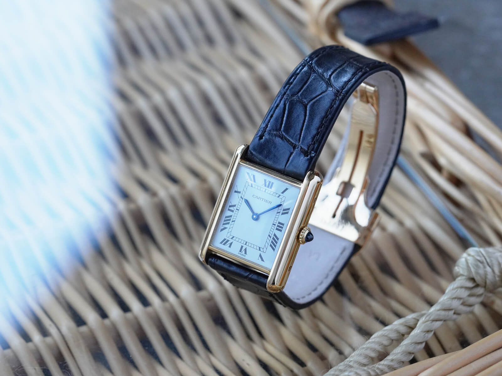 Camille Fournet カルティエ メンズ ディヴァン用 クロコ 29㎜ Camille Fournet カルティエ メンズ ディヴァン用 クロコ 29㎜