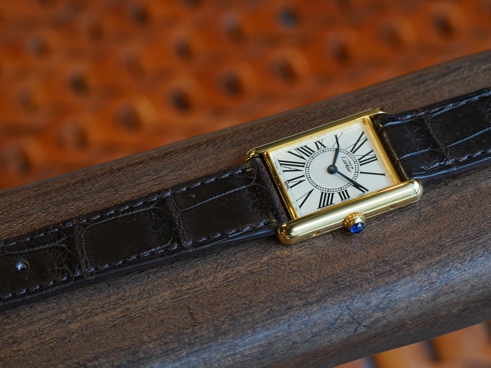 カルティエ マストタンクLMオパランクォーツ 純正Dバックル付　時計 Cartier】カルティエマストタンク LM世界限定500本モデル 純正D