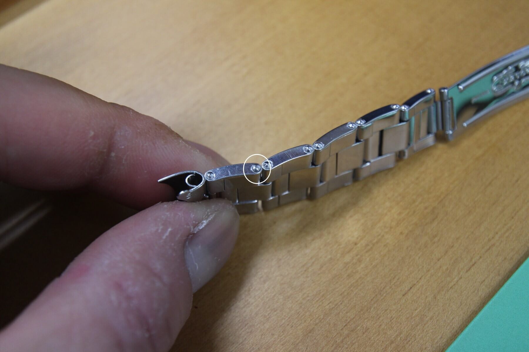 ロレックス/ブレスレット修理/Part2/SS3連リベットブレス・エクステンションブレス/ROLEX/SS Oyster Rivet Bracelet・Extension Rivet Bracelet/repair