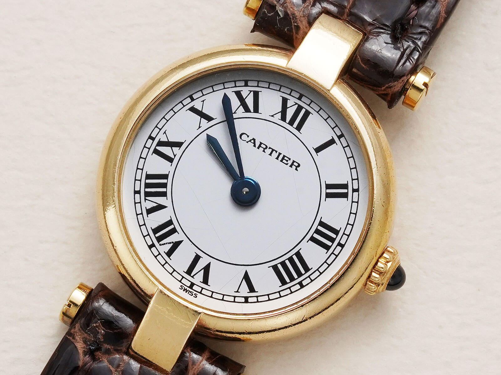 カルティエ ミニvlcヴァンドーム Swiss ホワイトローマンダイヤル Cartier Mini Vandome Louis Cartier Swiss Letter White Roman Dial 江口洋品店 江口時計店 Eguchi Store Watch Repair Clothes