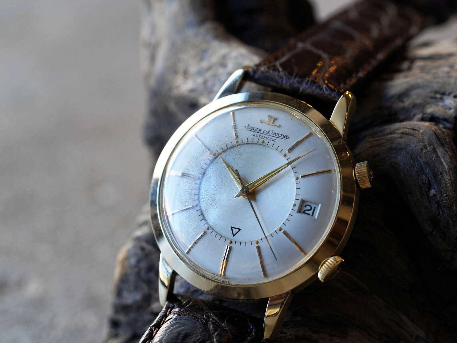 【10金張り 高級スイス時計】◆LE COULTRE/ルクルト/メモボックス
