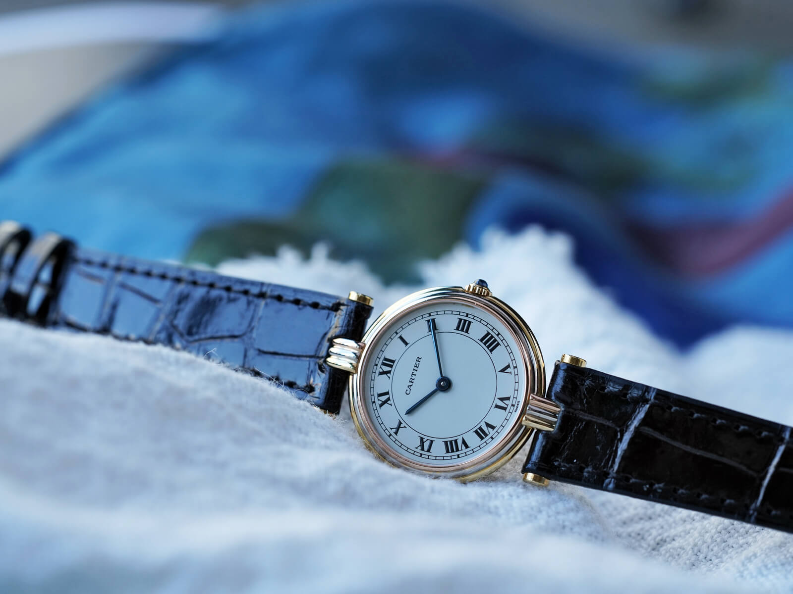 Cartier カルティエ 18金 マスト ヴァンドーム トリニティ 腕時計 ...