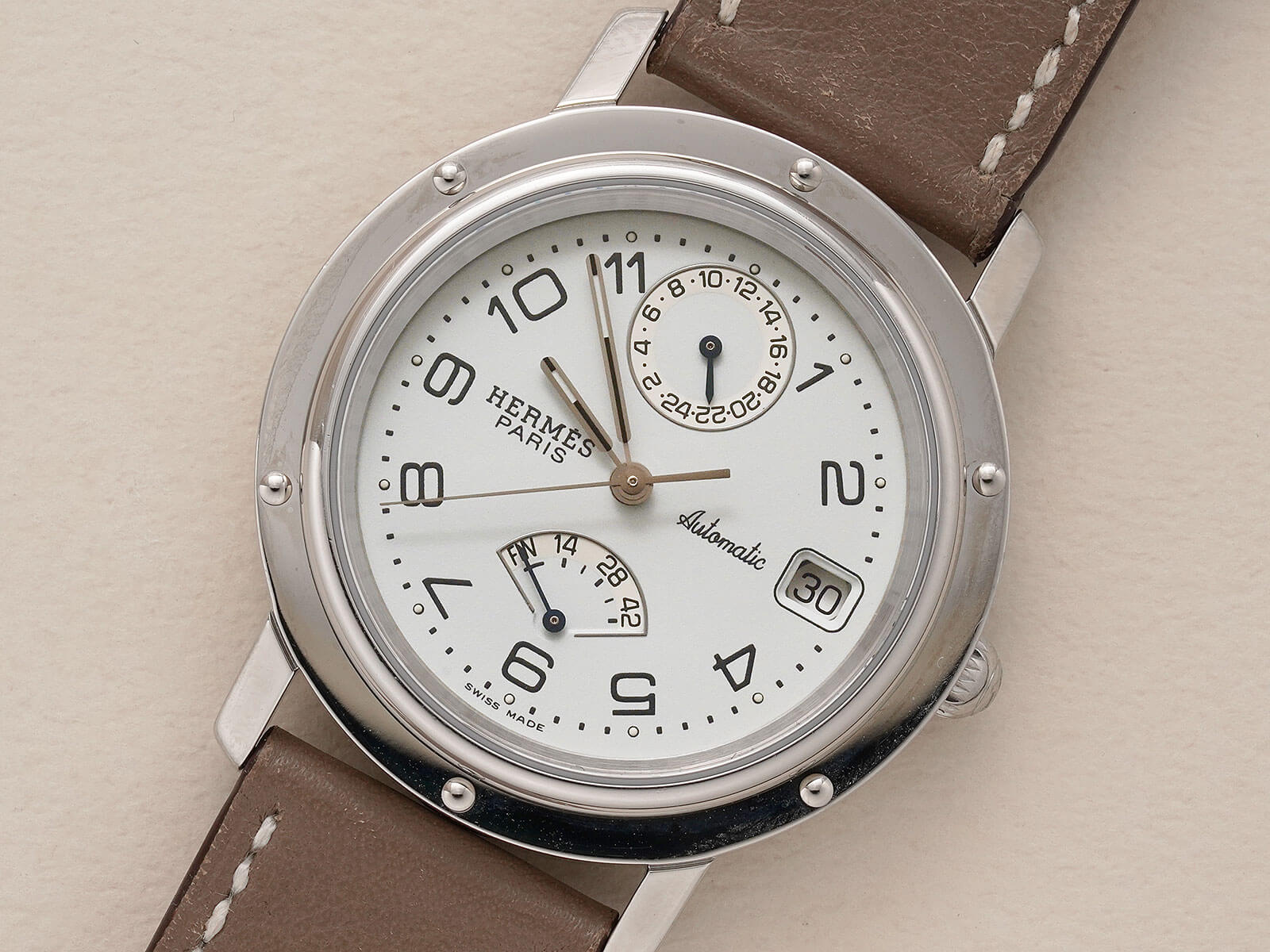 新作商品も続々入荷中！ エルメス 腕時計 パワーリザーブ クリッパー ドゥブルトゥール エトープ 腕時計(アナログ)