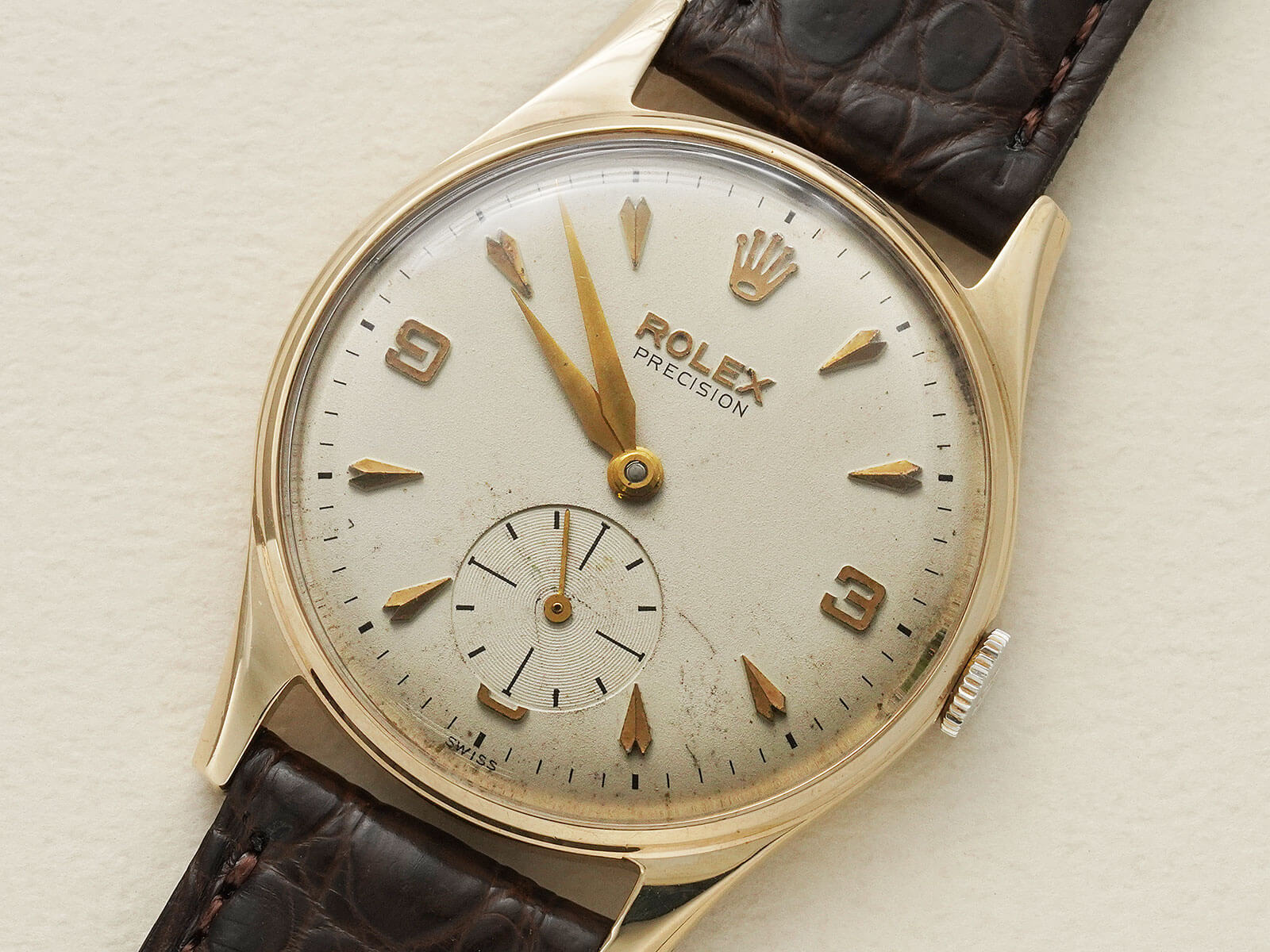 ROLEX】ロレックス K9YG ヴィンテージ デニソンケース ref.12325 手