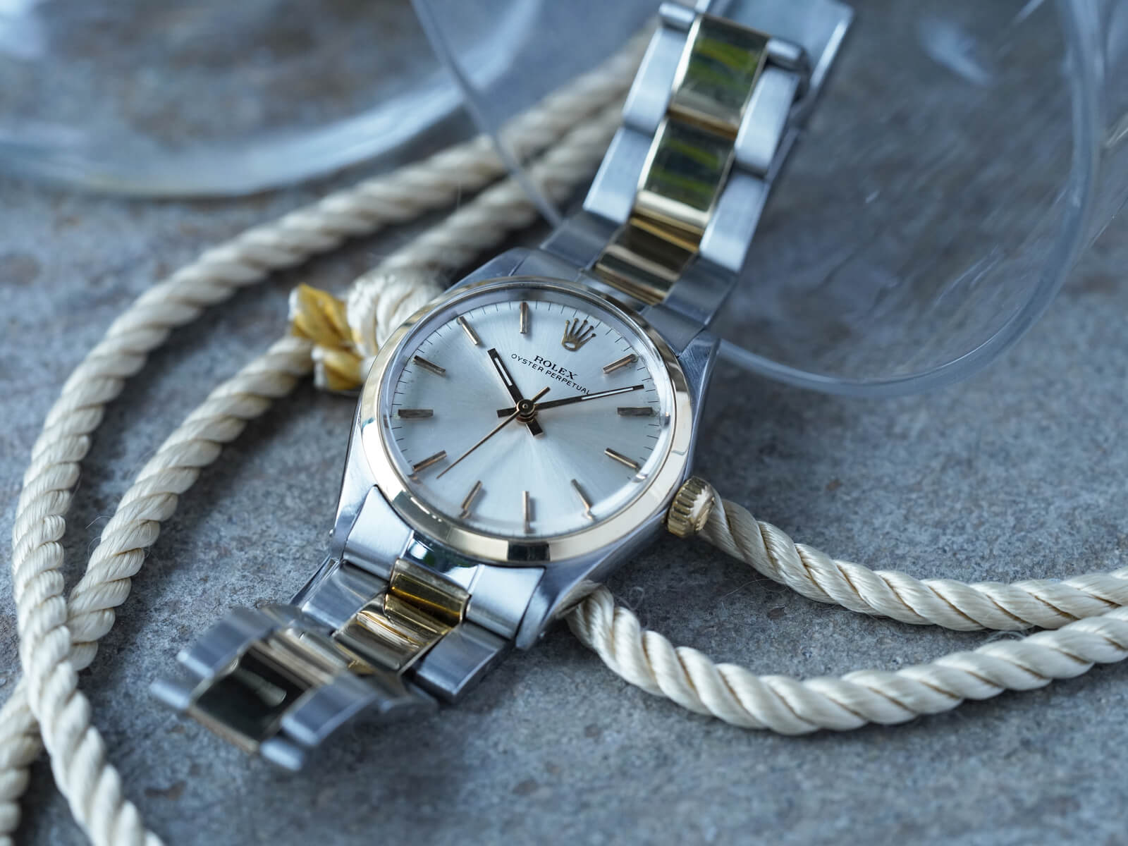 シルバーケースロレックス オイスター パーペチュアル 腕時計 腕時計