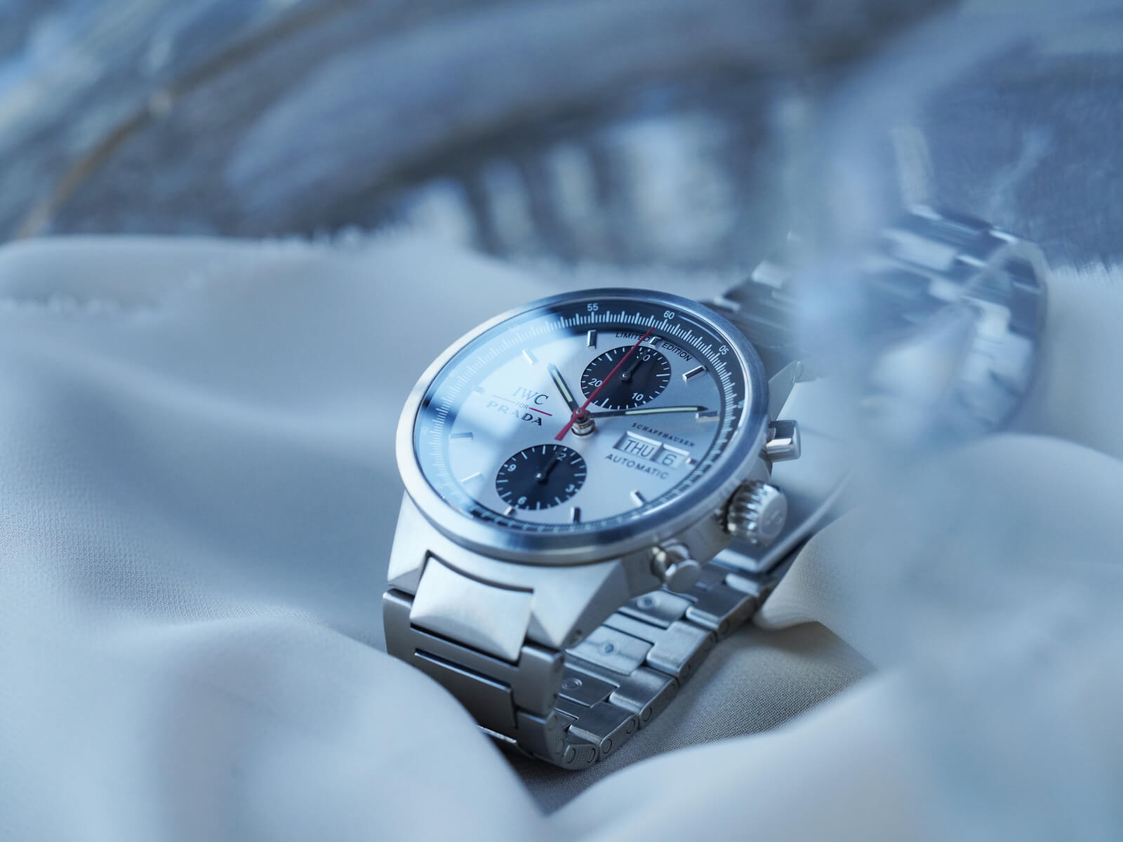【希少モデル】IWC×PRADA 世界限定2000本 メンズ クロノグラフ腕時計