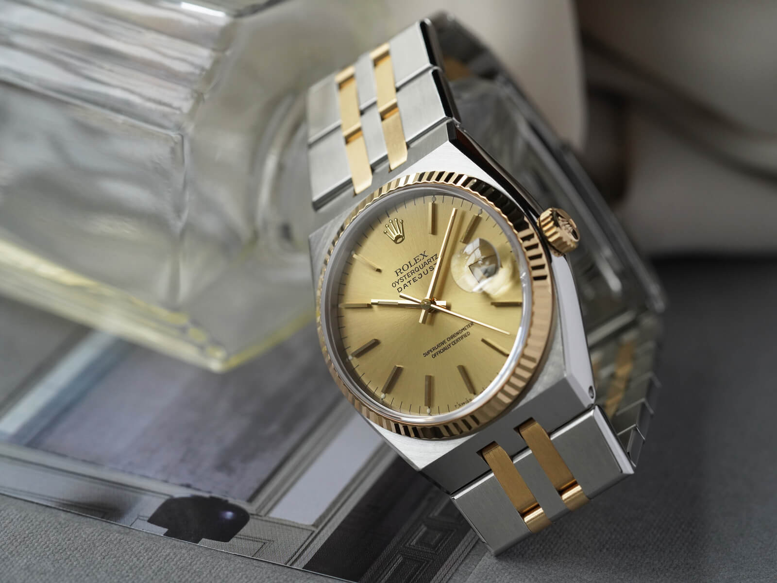 ROLEX ロレックス  デイトジャスト オイスタークォーツ  17000  メンズ 腕時計