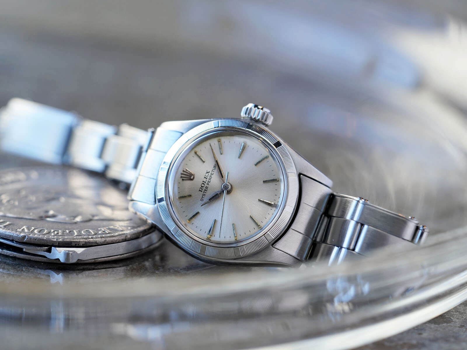 ROLEX ロレックス OH オイスターパーペチュアル ピンク 廃盤 正規店購入 - 腕時計(アナログ)